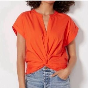 Marc New York linen woman’s V-neck top size 1x